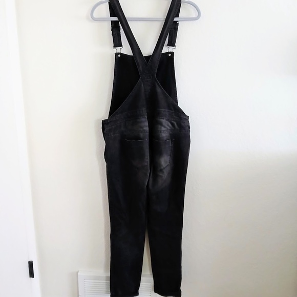 Mossimo Black Denim Overalls - Picture 3 of 8